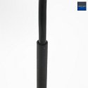 Steinhauer Luminaire à suspension TALLERKEN à 1 flamme G9 IP20, noir mat gradable