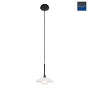 Steinhauer Luminaire à suspension TALLERKEN à 1 flamme G9 IP20, noir mat gradable
