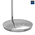 Steinhauer table lamp TALLERKEN with plug, adjustable, with touch dimmer G9 IP20, steel brushed dimmable