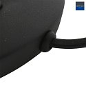 Steinhauer Tischleuchte TALLERKEN, inkl. G9 LED 3W 2700K 300lm, mit Push-Dimmer, Schirm weiß, schwarz matt