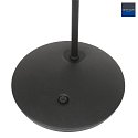 Steinhauer Tischleuchte TALLERKEN, inkl. G9 LED 3W 2700K 300lm, mit Push-Dimmer, Schirm weiß, schwarz matt
