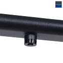 Pendelleuchte TALLERKEN, 4-flammig, inkl. 4x G9 LED 3W 2700K 300lm, mit Push-Dimmer, Schirm weiß, schwarz matt