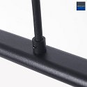 pendant luminaire TALLERKEN 4 flames, with switch, adjustable G9 IP20, black matt dimmable
