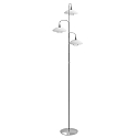Lampadaire TALLERKEN 3 flammes, avec prise de courant, avec variateur tactile G9 IP20, acier bross gradable