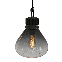 Steinhauer pendant luminaire FLERE 6 flames, square, long E27 IP20, black matt dimmable