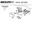 Mexlite LED Deckenstrahler FEZ, 1-flammig, IP20, 8W 2700K 700lm, dreh- und schwenkbar, dimmbar, schwarz matt