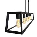 Mexlite Luminaire  suspension BUCKLEY 5 flammes, rglable E27 IP20, noir mat gradable