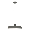 Luci a sospesione KRISIP Giù, 1-Lampadina, piatto E27 IP20, Grigio, Opaco dimmerabile