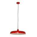 Luci a sospesione KRISIP Giù, 1-Lampadina, piatto E27 IP20, Rosso dimmerabile