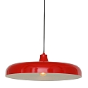 Luci a sospesione KRISIP Giù, 1-Lampadina, piatto E27 IP20, Rosso dimmerabile