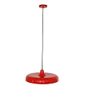 Luci a sospesione KRISIP Giù, 1-Lampadina, piatto E27 IP20, Rosso dimmerabile