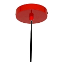 Luci a sospesione KRISIP Giù, 1-Lampadina, piatto E27 IP20, Rosso dimmerabile