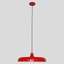Luci a sospesione KRISIP Giù, 1-Lampadina, piatto E27 IP20, Rosso dimmerabile
