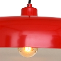 Luci a sospesione KRISIP Giù, 1-Lampadina, piatto E27 IP20, Rosso dimmerabile