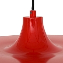 Luci a sospesione KRISIP Giù, 1-Lampadina, piatto E27 IP20, Rosso dimmerabile