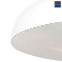 Steinhauer Luminaire à suspension KRISIP Bas, à 1 flamme, plat E27 IP20, blanc mat gradable