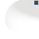 Steinhauer Luminaire à suspension KRISIP Bas, à 1 flamme, plat E27 IP20, blanc mat gradable