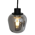 Steinhauer Luci a sospesione REFLEXION 8-Lampadine, angolare, lang E27 IP20, Nero opaco dimmerabile