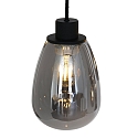 Steinhauer Luci a sospesione REFLEXION 8-Lampadine, angolare, lang E27 IP20, Nero opaco dimmerabile