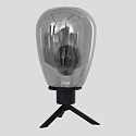 Steinhauer Lampada da tavolo REFLEXION -  15CM 1-Lampadina, alto, con interruttore, con spina E27 IP20, Nero opaco 