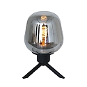 Steinhauer table lamp REFLEXION -  14CM 1 flame, with switch, with plug E27 IP20, black matt 