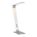 table lamp SERENADE rotatable, CCT Switch, tiltable, with touch dimmer IP20, steel brushed dimmable