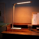 table lamp SERENADE rotatable, CCT Switch, tiltable, with touch dimmer IP20, steel brushed dimmable