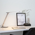 table lamp SERENADE rotatable, CCT Switch, tiltable, with touch dimmer IP20, steel brushed dimmable