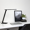 Steinhauer table lamp SERENADE rotatable, CCT Switch, tiltable, with touch dimmer IP20, black matt dimmable