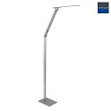 Lampadaire SERENADE CCT Switch, réglable, avec variateur tactile IP20, aluminium brossé gradable
