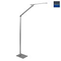 Lampadaire SERENADE CCT Switch, réglable, avec variateur tactile IP20, aluminium brossé gradable