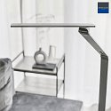 Lampadaire SERENADE CCT Switch, réglable, avec variateur tactile IP20, aluminium brossé gradable