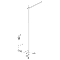 Mexlite floor lamp STEKK tiltable, with touch dimmer IP20, black matt dimmable