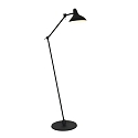 anne light & home floor lamp KASKET with switch, with jointed arm, with plug E27 IP20, black matt 