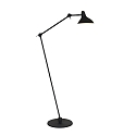 anne light & home floor lamp KASKET with switch, with jointed arm, with plug E27 IP20, black matt 