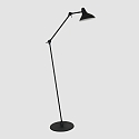 anne light & home floor lamp KASKET with switch, with jointed arm, with plug E27 IP20, black matt 