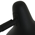anne light & home floor lamp KASKET with switch, with jointed arm, with plug E27 IP20, black matt 