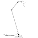 anne light & home floor lamp KASKET with switch, with jointed arm, with plug E27 IP20, black matt 