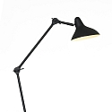 anne light & home table lamp KASKET with switch, with jointed arm, with plug E27 IP20, black matt 