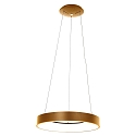 pendant luminaire RINGLEDE -  48CM large, round, direct / indirect IP20, gold dimmable