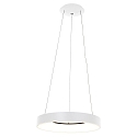 Luci a sospesione RINGLEDE - Ø 48CM grande, rotondo, diretto / indiretto IP20, bianco opaco dimmerabile