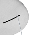 Steinhauer pendant luminaire RINGLEDE -  48CM large, round, direct / indirect IP20, silver brushed dimmable