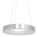 Steinhauer pendant luminaire RINGLEDE -  48CM large, round, direct / indirect IP20, silver brushed dimmable