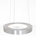 Steinhauer pendant luminaire RINGLEDE -  48CM large, round, direct / indirect IP20, silver brushed dimmable
