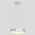 Steinhauer pendant luminaire RINGLEDE -  48CM large, round, direct / indirect IP20, silver brushed dimmable