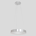 Steinhauer pendant luminaire RINGLEDE -  48CM large, round, direct / indirect IP20, silver brushed dimmable