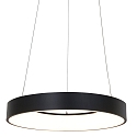 Steinhauer pendant luminaire RINGLEDE -  48CM large, round, direct / indirect IP20, black matt dimmable
