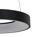 Steinhauer pendant luminaire RINGLEDE -  48CM large, round, direct / indirect IP20, black matt dimmable