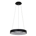 Steinhauer pendant luminaire RINGLEDE -  48CM large, round, direct / indirect IP20, black matt dimmable