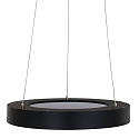 Steinhauer pendant luminaire RINGLEDE -  48CM large, round, direct / indirect IP20, black matt dimmable
